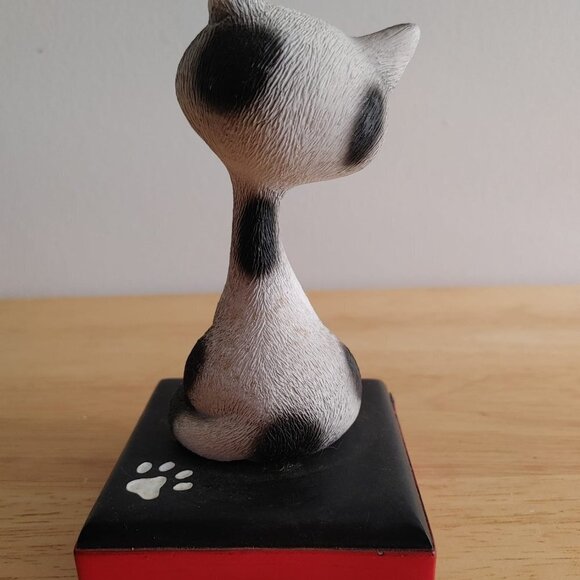 ⭐️2/$30 - 70's Vintage CAT Figurine "Because Life Can Be Ruff" Cat Lovers - Picture 6 of 13